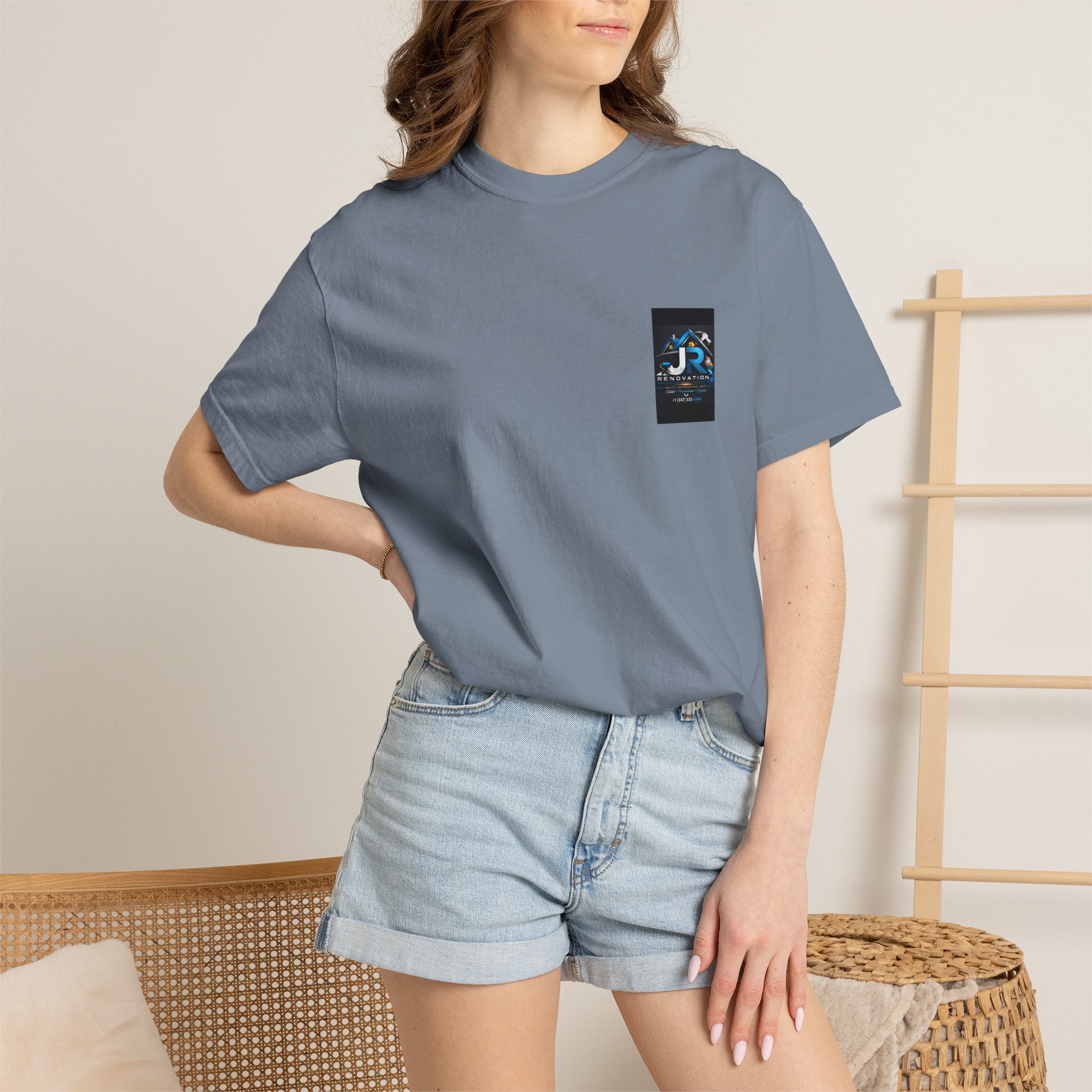Renovation Company T-Shirt — JR Renovation Logo Tee (Contractor, Home Repair)