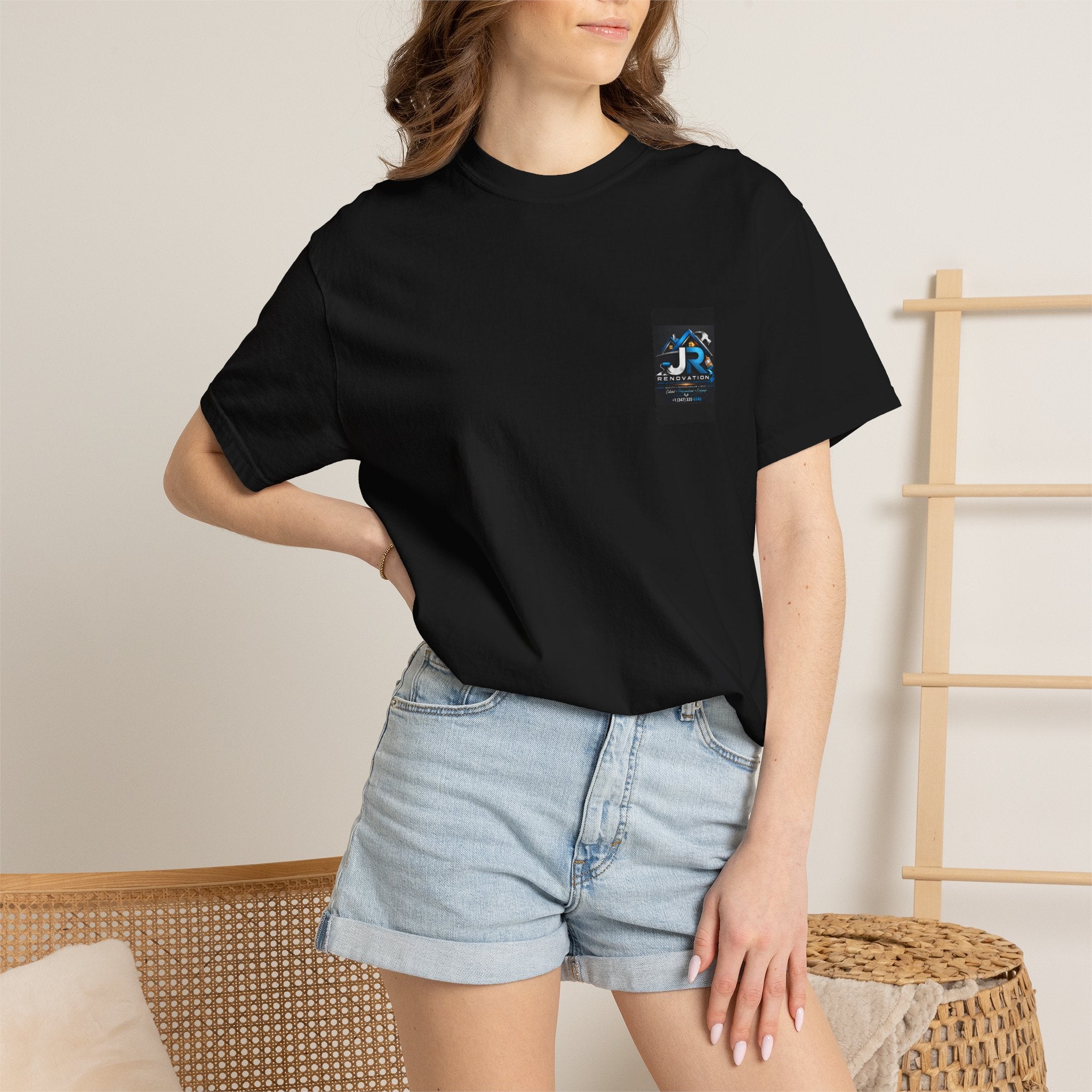 Renovation Company T-Shirt — JR Renovation Logo Tee (Contractor, Home Repair)