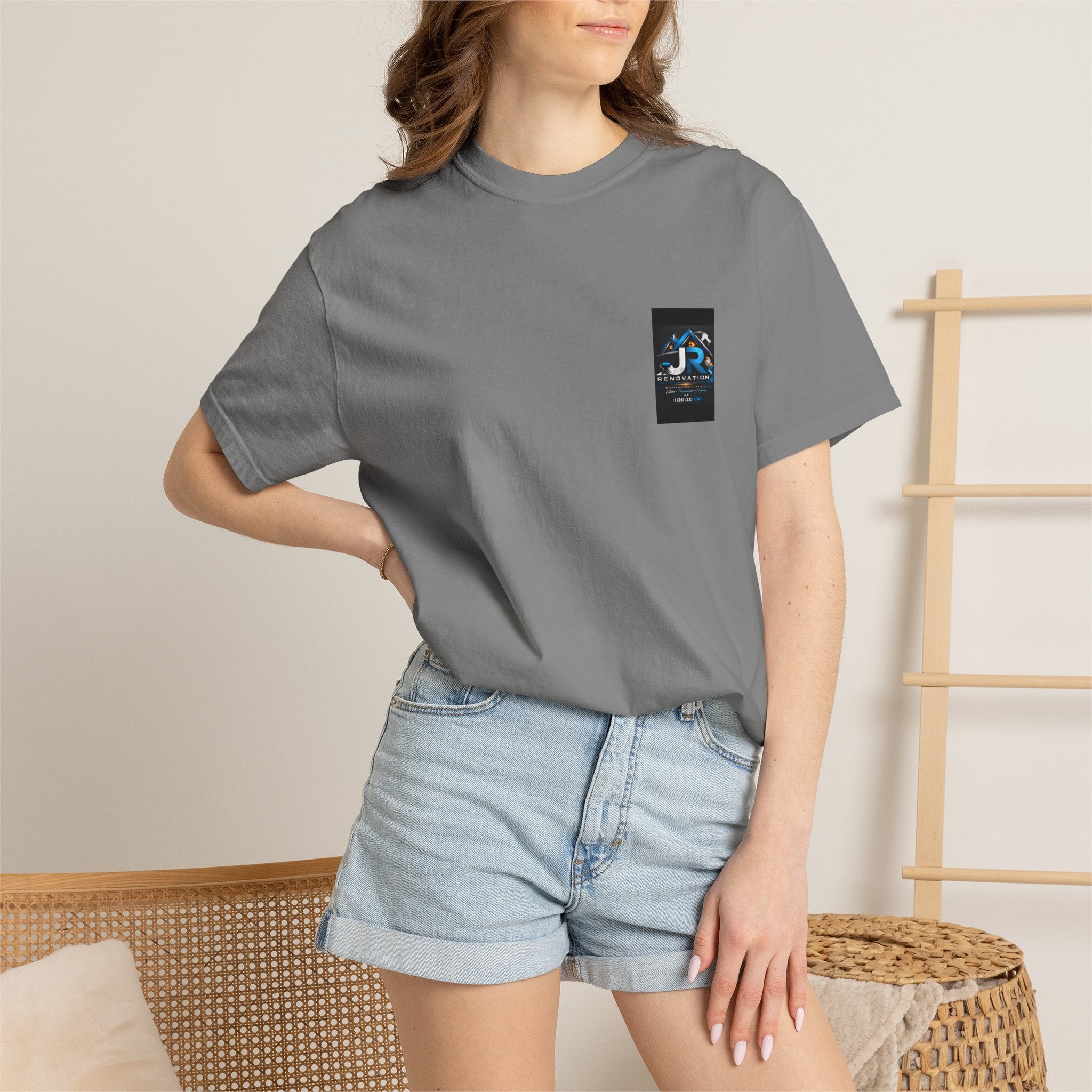 Renovation Company T-Shirt — JR Renovation Logo Tee (Contractor, Home Repair)