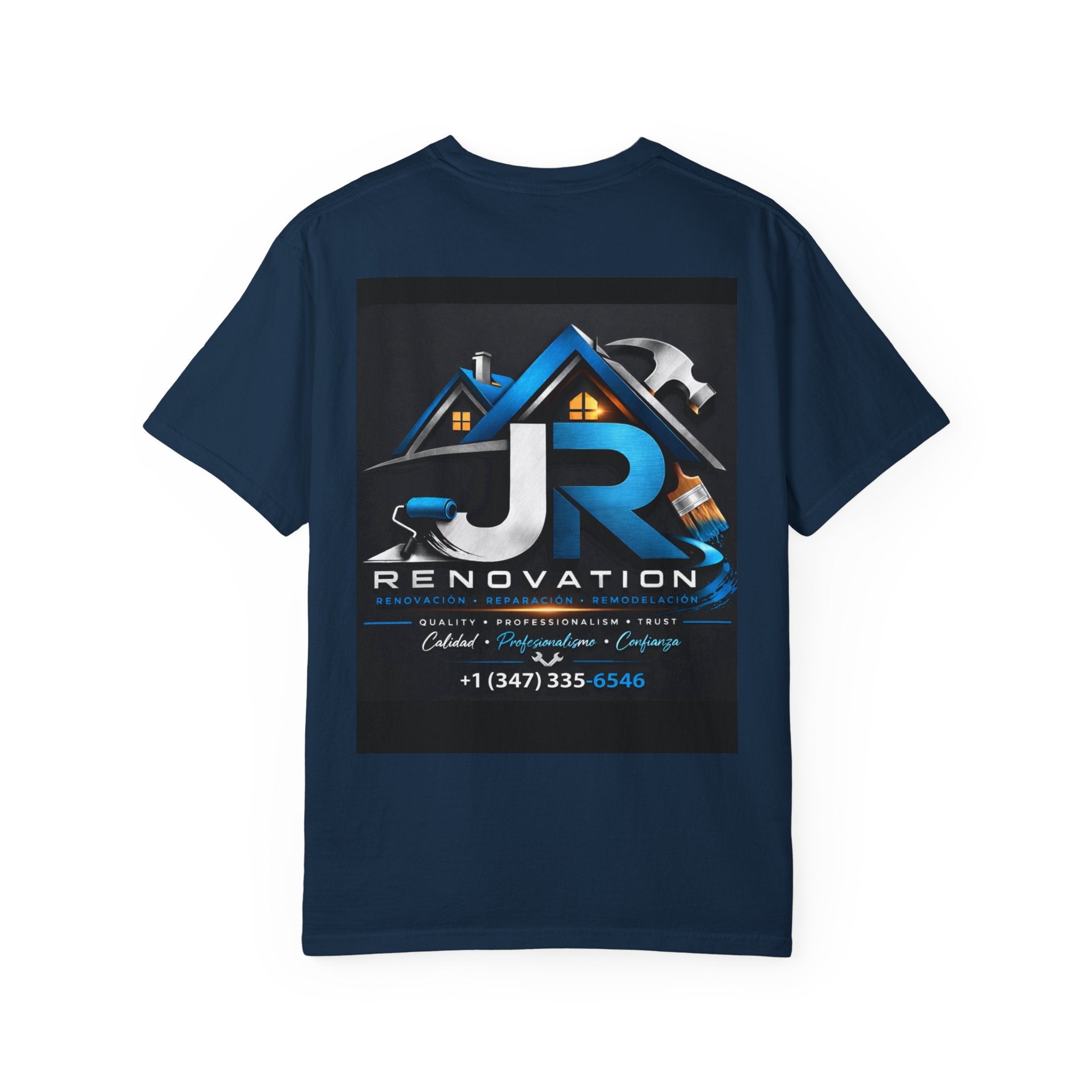 Renovation Company T-Shirt — JR Renovation Logo Tee (Contractor, Home Repair)